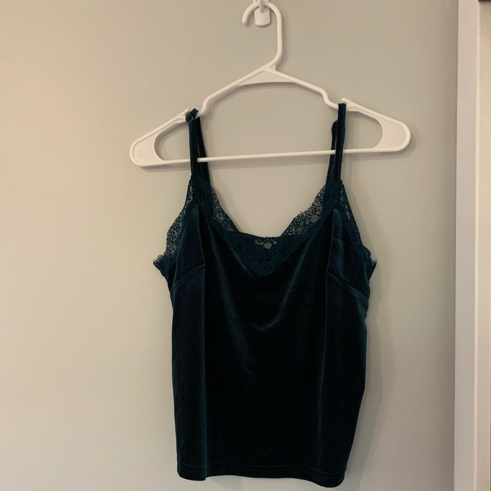 Forever21 Lacy Velvet Tank
